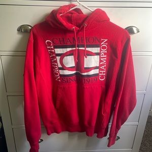 Red Champion Hoodie